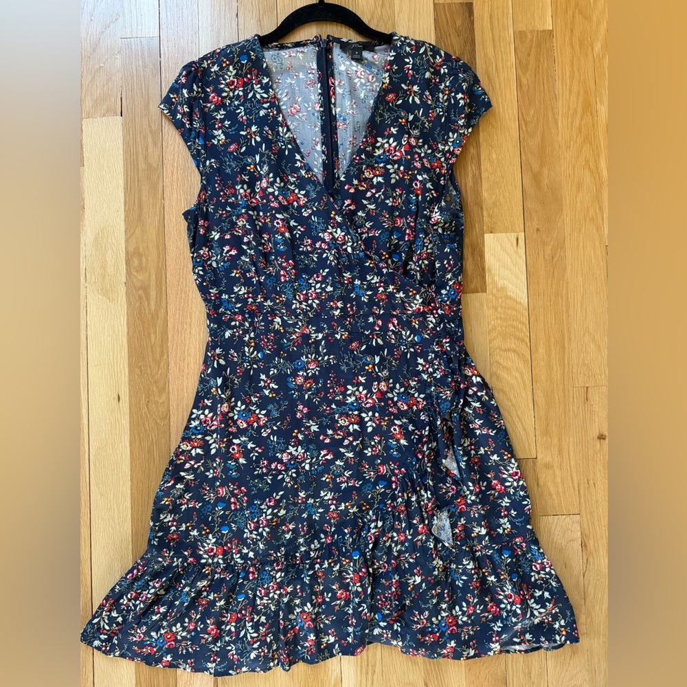J. Crew Floral Faux Wrap Dress
